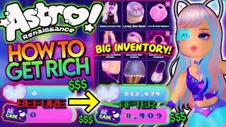 HOW TO GET RICH IN ASTRO RENAISSANCE!  MOONSTONES & TICKETS ROUTINE FOR LOTS OF ITEMS! | ROBLOX