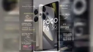 POCO F6 5G (Titanium, 256 GB) (8 GB RAM)