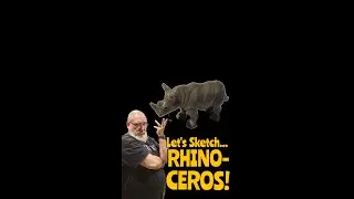 228 Days Strong: Today, I'm Sketching A Rhinoceros Vert