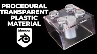Transparent plastic material in Blender