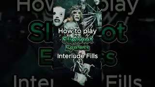 Learn SLIPKNOT - EYELESS / Interlude Drum Fills #slipknot #joeyjordison #drumlessons
