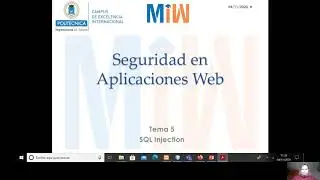 Tema 5 SQL INJECTION Apartados 3 4 5