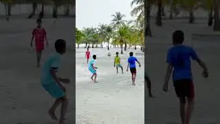 Maldivian kids playing football #maldives  #discovermaldives