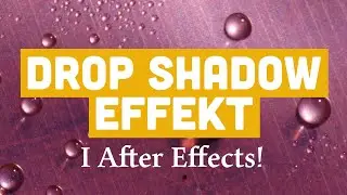 Drop Shadow effekt i After Effects 