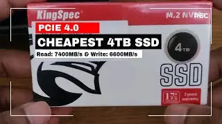 Cheapest & Fastest 4TB SSD : PCIe 4.0 SSD | Unlock Your Gaming Potential with 7400MB/s Speeds