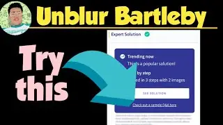 How to Unblur Bartleby Expert Solution