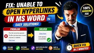 Fix: Unable to Open Hyperlinks in MS Word | Easy Solutions