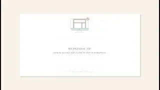 How to add a link to text in WordPress