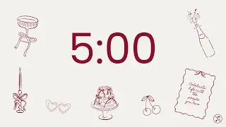 5 Minutes Timer Countdown - No music | Focus | Study | Reflection | Pomodoro
