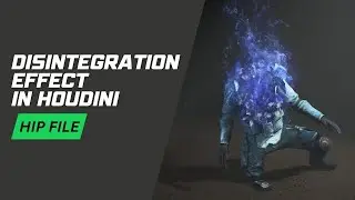 [HIP FILE] Houdini Disintegration Effect #houdinifx #hda #vfx