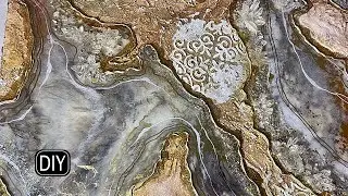 RESIN AND DECORATIVE PLASTER. Let's try it?