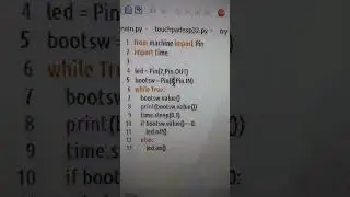 Using the Boot switch as an input on esp32 | Micropython 