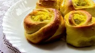 ВАТРУШКИ с ТВОРОГОМ . Домашняя выпечка .