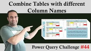 Power Query Challenge 44: Combine Tables with Different Column Titles