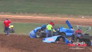 Brownstown Speedway : 07-26-2014 : Chris Streeval Flip