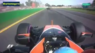 Alonso formation lap Australia 2017 (+ extra formation lap)