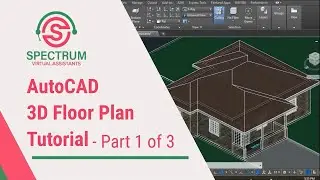 AutoCAD Tutorial - How To Draw A 3D Floor Plan In AutoCAD Tutorial For Beginners [ Part 1 ]