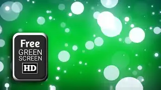 Bokeh green screen | white particles green screen video | Green screen video