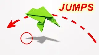 Origami Jumping Frog - Easy Fold Instructions #shorts