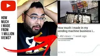how much youtube paid me for a 1 million viewed video
