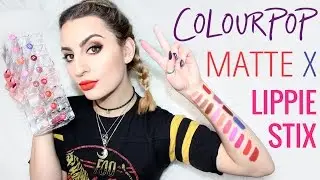 ColourPop Matte X Lippie Stix Swatches