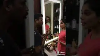 Kiki Vijay Tiktok with husband Shanthanu Bhagyaraj