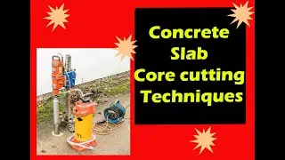Construction of how to do Core Cutting hole in concrete beams.