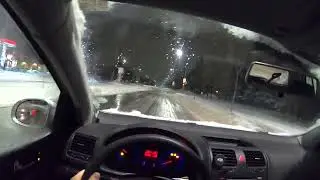 Making Friends With a Cool Skid-Steer While Hooning my Rabbit in The Snow