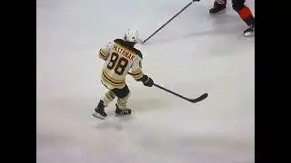 Pastrnak’s Hat Trick is his 60th goal of the season. 300th career goal.