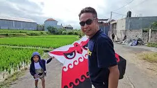 Mumpung cuaca lagi cerah yuk kita test udara layangan celepuk api, dek Bhim happy