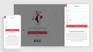 How To Create Side Login And Sign Up Form Bar Using HTML CSS And jQuery