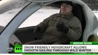 PERSONAL HOVERCRAFT IN RUSSIA -- DRIFT ON ICE AND SNOW