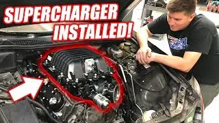 Supercharging the V' EP.4 - BLOWER IS ON... Looks INSANE! (+quickjack winner)