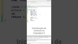 Inicialização de variáveis na Linguagem C