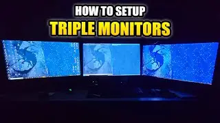 How To Setup Triple Monitors! EPIC Triple Monitor Gaming Setup