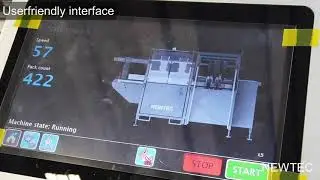 Newtec Packing Machine for clamshell punnets, model NBM-3QS