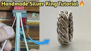 Handmade Braided Silver Ring | Complete Tutorial