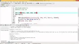C Program to insert new element in Existing Array
