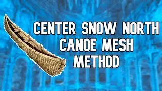 Ark Official How To Mesh Center Snow North with Canoe Method | Ice Cave PvP ARK: Survival Evolved