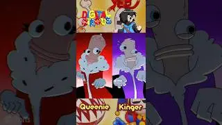 Queenie and Kinger Transformation Comparison | Digital Circus 