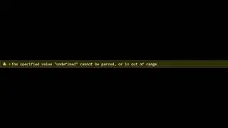 The specified value "undefined" cannot be parsed, or is out of range #undefined #js #javascript