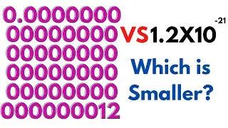 Converting From Standard Form into Ordinary Numbers (Teeny Weeny Numbers Only)