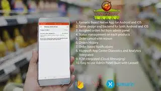 Android, iOS Grocery Driver - Xamarin Crossplatform | Codecanyon Scripts and Snippets