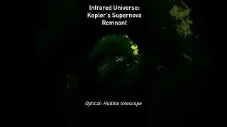 Infrared Universe: Kepler's Supernova Remnant #shorts