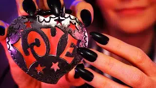 ASMR Sleep Hypnosis 💜 Hand Movement & Face Touching 💕 No Talking 😴 ASMR Fluffy & Rain Background