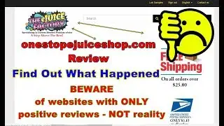 onestopejuiceshop.com Review | Find Out What Happened