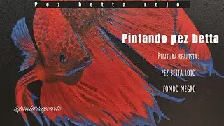 Como pinte un pez betta en pintura acrílica paso a paso de marera fácil y divertida una experiencia