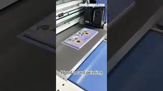 wood board printing machine uv printer wood printing#uvprinter #woodprinter #shorts  #uvdtf