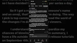 The Changes To My Channel:
