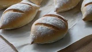 Baking Pointed Bread Rolls (Recipe) || [ENG SUBS]